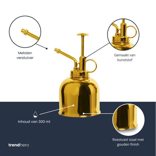 Plantenspuit goudkleurig 300 ml