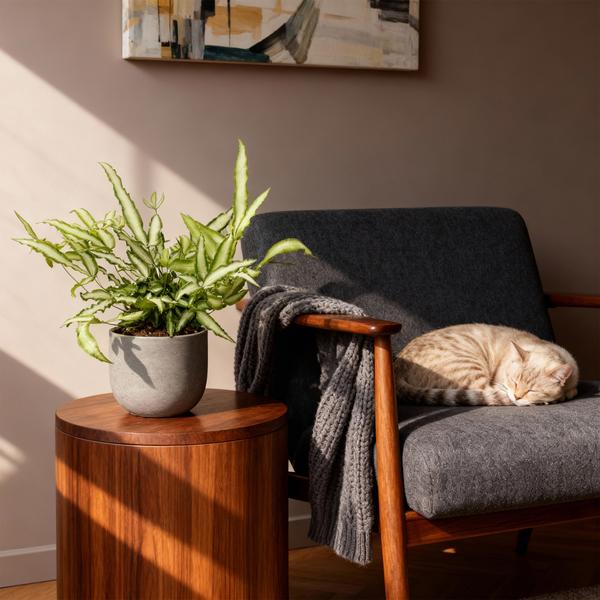 Lintvaren (Pteris cretica Albolineata) 4 Planten